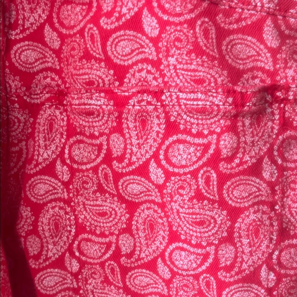 Red Patterned Overalls - Picture 4 of 4